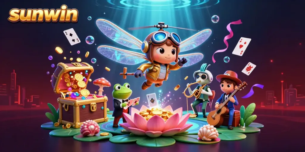 Experience the excitement of sunwin's vibrant online casino with dragonfly pilot and frog dealer