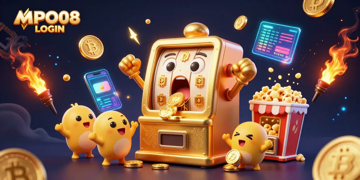 Engage with the excitement of MPO08 LOGIN as golden slot machines celebrate a jackpot.