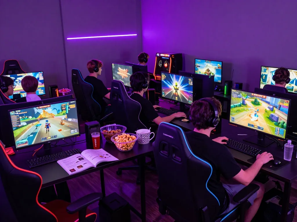Players enjoying their favorite games at mantra88 in a colorful and lively gaming environment.