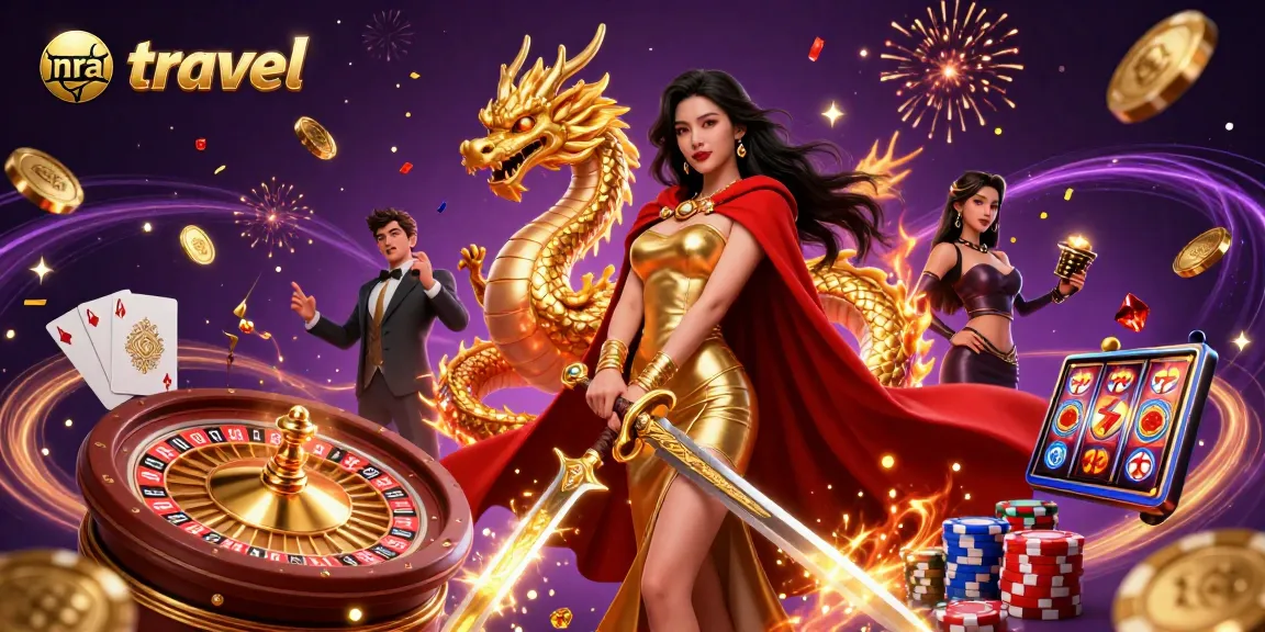 Experience nra travel with a stunning casino journey featuring majestic characters and vibrant games in action.