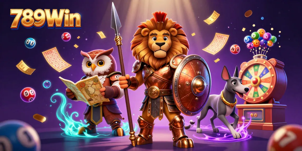 Engage in thrilling play at 789Win with vibrant lottery elements and impressive 3D characters.